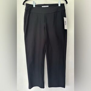 Margaret M Nova Ponte pant with side zipper pockets (22” inseam). Size MP. NWT.